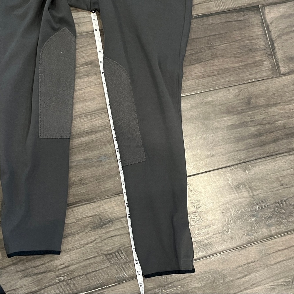 Tuff Rider Ribbed Knee Patch Breeches In Charcoal - Size 34 - Picture 10 of 14